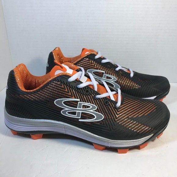 Boombah Shoes Boombah Football Baseball Cleats Black Gold Orange Men Running Shoes 85 Poshmark